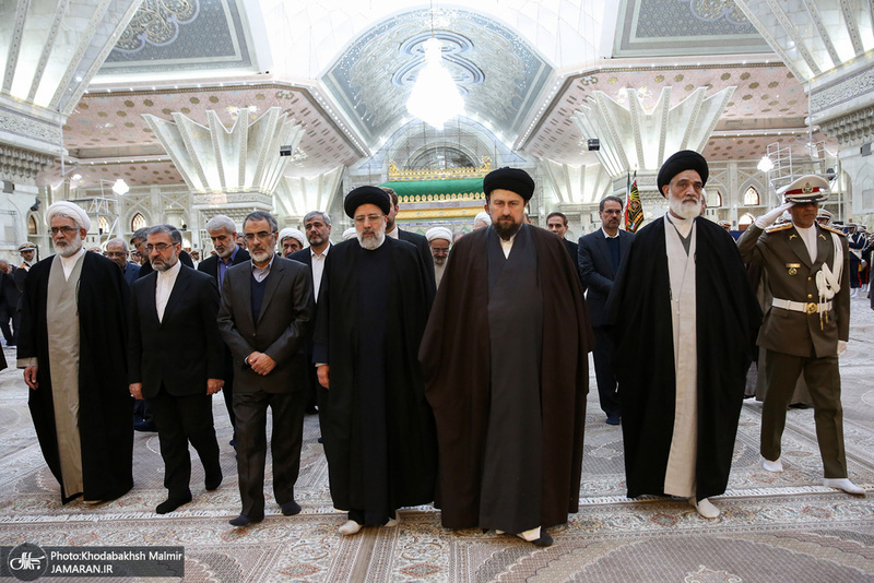 تجدید میثاق رئیس قوه قضائیه و مسئولان عالی قضایی با آرمان‌های امام خمینی(س)