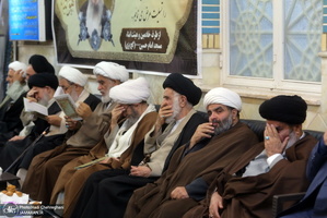 مراسم شب هفتم آیت الله سید ابوالفضل میرمحمدی(ره) در قم