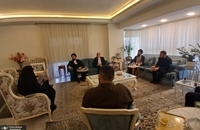 حضور سیدعلی خمینی در منزل شهید سید مصطفی بدرالدین