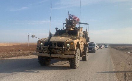 ورود کاروان زرهی آمریکا از عراق به مناطق سوریه