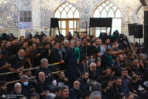 مراسم خاکسپاری شهید حسین امیرعبداللهیان در حرم حضرت عبدالعظیم حسنی (ع)