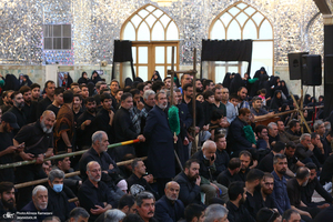 مراسم خاکسپاری شهید حسین امیرعبداللهیان در حرم حضرت عبدالعظیم حسنی (ع)