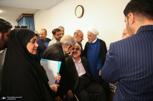 دیدار نوروزی سیاسیون با حسن روحانی