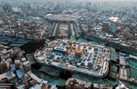 تصاویر هوایی از بین‌الحرمین کربلا در آستانه اربعین (8)