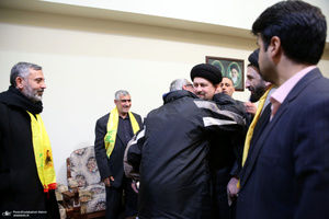 دیدار جمعی از خانواده  های شهدای لبنان با سیدحسن خمینی