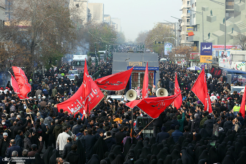 مراسم تشییع 200 شهید گمنام دفاع مقدس در تهران -2