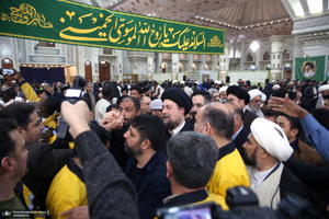 دیدار دبیرکل و کارکنان مجمع جهانی اهل بیت (ع) با سیدحسن خمینی