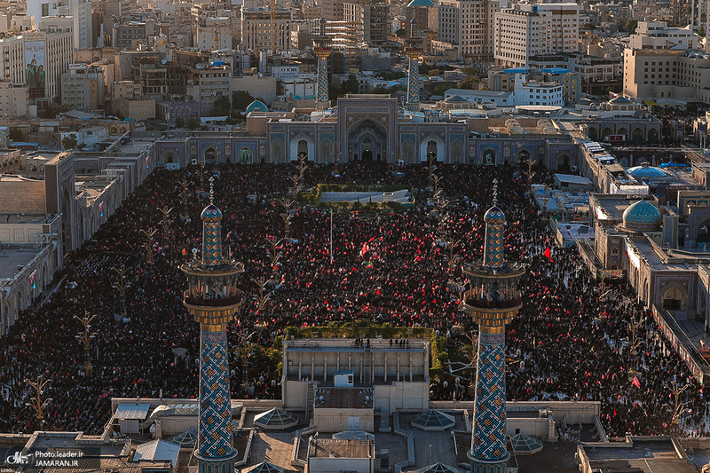 تشییع پیکر مطهر رهبر شهید انقلاب اسلامی در مشهد مقدس