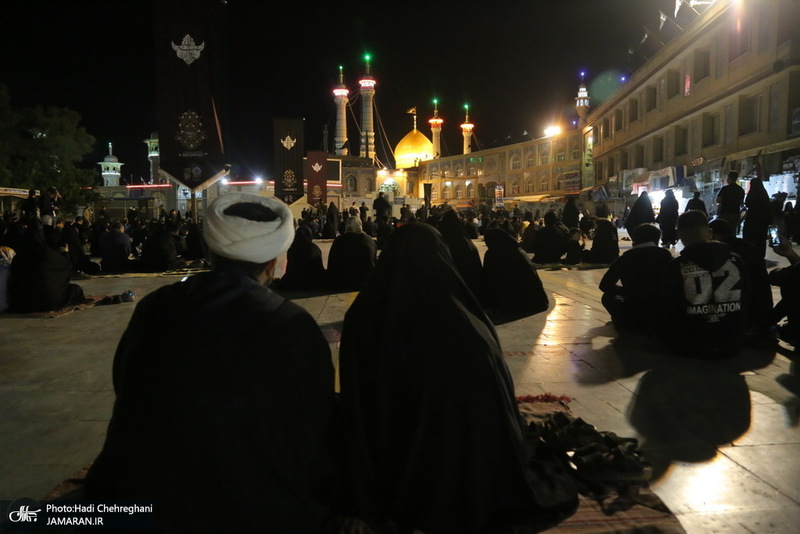 مراسم احیای شب بیست و یکم ماه رمضان در جوار حرم کریمه اهل بیت(س)