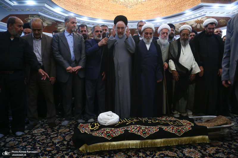 مراسم تشییع پیکر حجت الاسلام و المسلمین علی اصغر رحمانی خلیلی