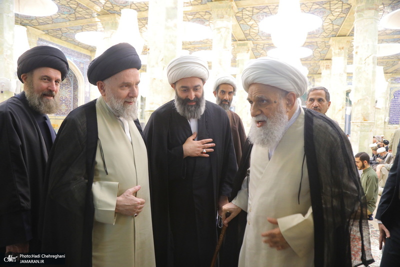 مراسم ترحیم آیت الله نورالله شاه آبادی(ره) در مسجد اعظم قم