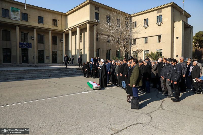 مراسم تشییع پیکر رضا رئیس طوسی استاد دانشکده حقوق و علوم سیاسی دانشگاه تهران