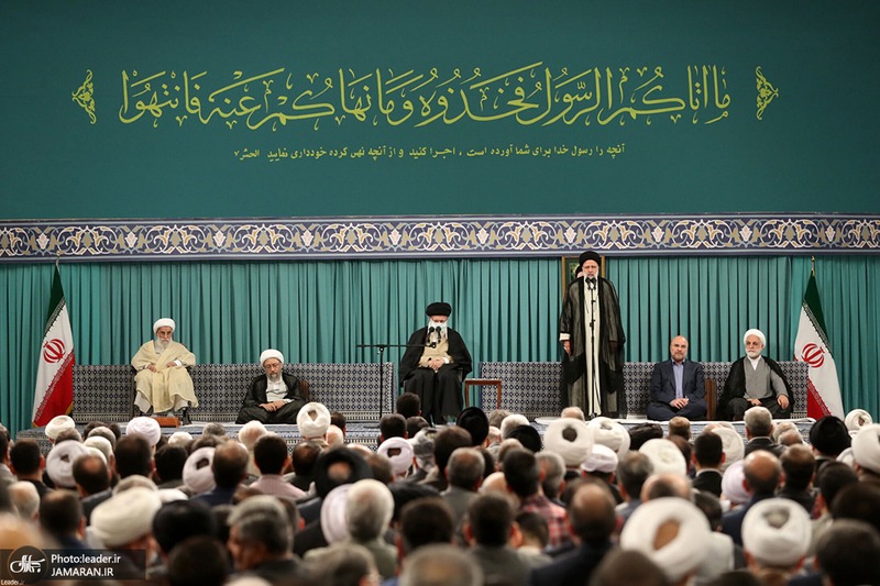 دیدار مسئولان نظام و مهمانان کنفرانس وحدت اسلامی با رهبر معظم انقلاب