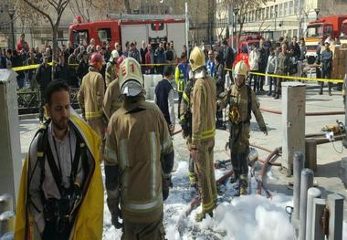 انفجارمغازه مواد شیمیایی در ناصر خسرو تهران با 2مصدوم