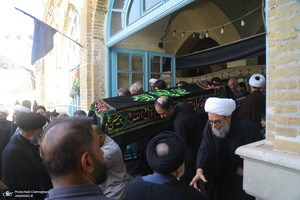 مراسم تشییع همسر مرحوم آیت الله راستی کاشانی (ره)