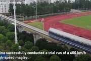 آزمایش قطاری با سرعت 600 کیلومتر بر ساعت در چین/ عکس