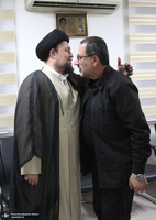 دیداری رئیس امداد و نجات حزب الله لبنان با سید حسن خمینی