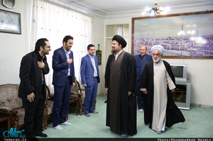 دیدار اعضای بانک قرض الحسنه رسالت با سید حسن خمینی 