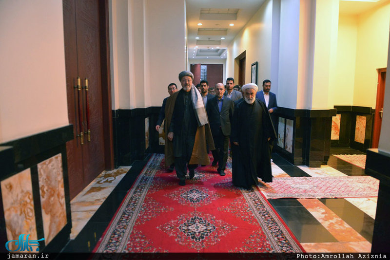 ادای احترام رییس شورای عالی صلح افغانستان نسبت به بنیانگذار جمهوری اسلامی ایران