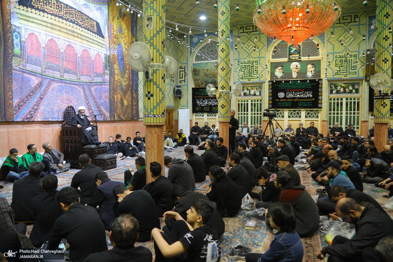 احیای شب بیست و یکم ماه رمضان در تکیه حاج سید حسن قم