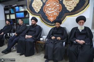 عزاداری شهادت حضرت فاطمه (س) در بیت آیت الله دوستی زنجانی‎