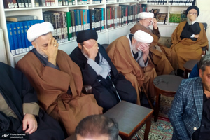 مراسم عزاداری شهادت حضرت زهرا (س) در دفتر آیت الله العظمی صانعی (ره)