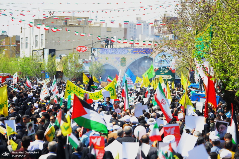 راهپیمایی باشکوه روز قدس در قم -1