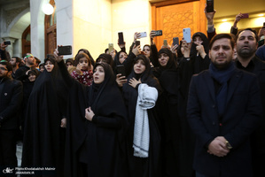 وداع با پیکر مطهر دو شهید مقاومت در حرم مطهر امام خمینی (س)