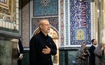 لاریجانی به حرم مطهر امام رضا (ع) رفت + عکس ها