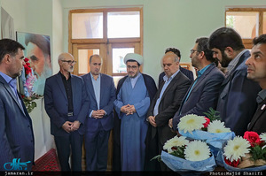 حضور رئیس فدراسیون فوتبال در  بیت و زادگاه حضرت امام(س) در خمین