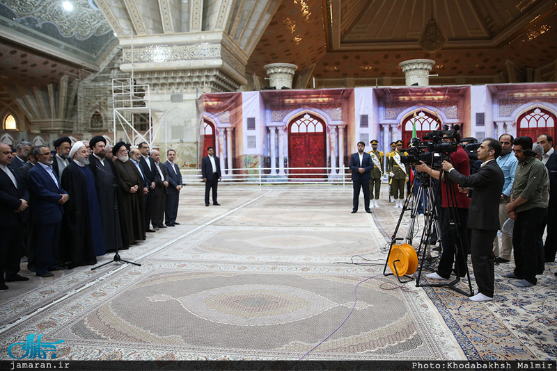 تجدید میثاق رئیس جمهوری و هیات دولت با آرمان های حضرت امام(س)