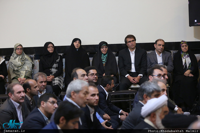 دیدار شهردار و اعضای شورای اسلامی شهر تهران با سید حسن خمینی
