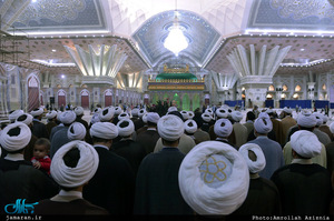 تجدید میثاق شورای عالی، مدیریت و مبلغین حوزه علمیه تهران با آرمان های حضرت امام خمینی(س)