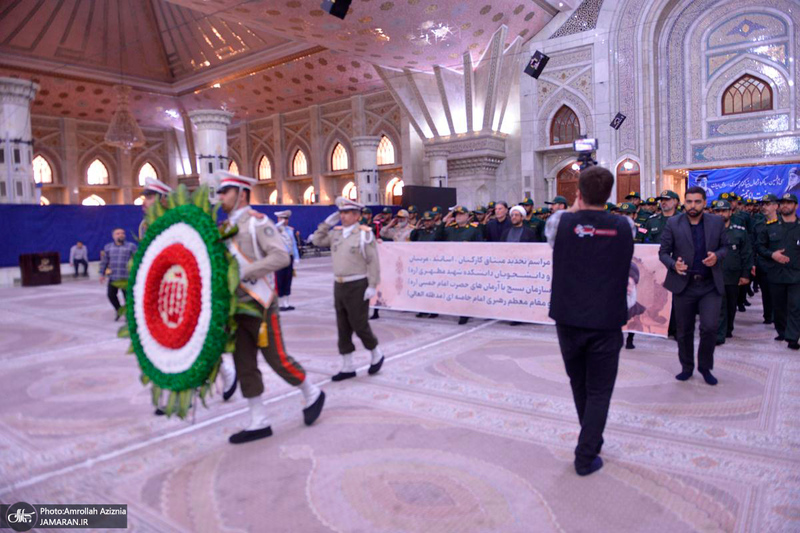 تجدید میثاق کارکنان، اساتید و دانشجویان دانشکده شهید مطهری سازمان بسیج