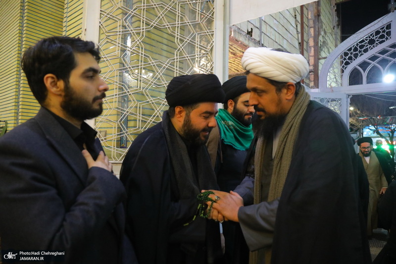 مراسم چهلمین روز درگذشت مرحوم آیت الله سید هادی سیستانی در قم‎