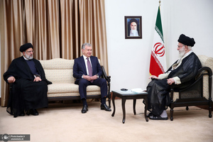 دیدار رئیس جمهور ازبکستان با رهبر معظم انقلاب