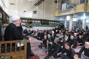 عزاداری اربعین حسینی در دفتر آیت الله العظمی صانعی (ره)