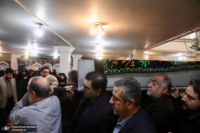 مراسم تشييع مادر غلامعلی حداد عادل