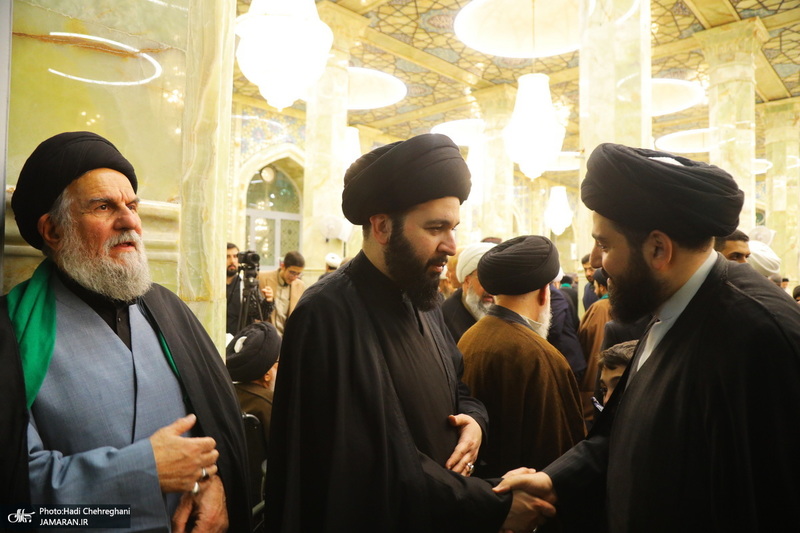 مراسم ترحیم و بزرگداشت آیت الله سید محمدعلی شیرازی در مسجد اعظم قم