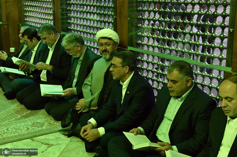 تجدید میثاق رئیس‌جمهور و اعضای دولت با آرمان‌های حضرت امام خمینی - 1