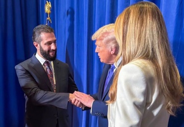 جولانی با ترامپ و ملانیا دیدار کرد + عکس