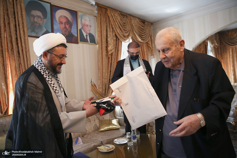 دیدار سرپرست موسسه تنظیم و نشر آثار امام خمینی(س) با سفیر فلسطین در تهران/ صلاح زواوی