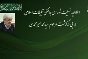 اطلاعیه تسلیت شورای هماهنگی تبلیغات اسلامی در پی درگذشت مرحوم میرمحمدی