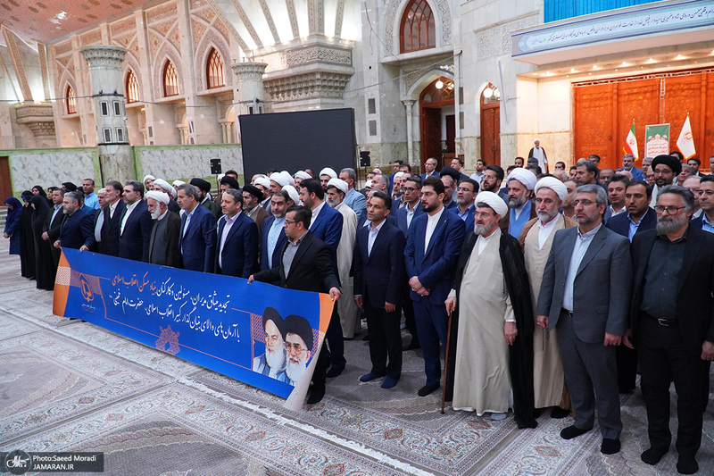 تجدید میثاق جمعی از مدیران و کارکنان بنیاد مسکن انقلاب اسلامی با آرمان های امام خمینی (س)