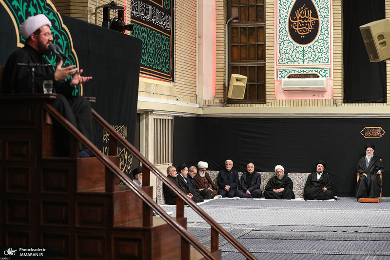 مراسم عزاداری شام شهادت حضرت زهرا(س) در حسینیه امام خمینی