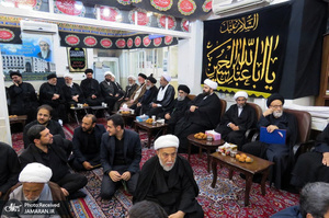 مراسم عزاداری امام حسین(ع) در بیت آیت الله العظمی فاضل لنکرانی(ره)