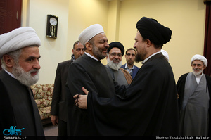 حاشیه دیدار جمعی از میهمانان کنفرانس وحدت اسلامی با سید حسن خمینی
