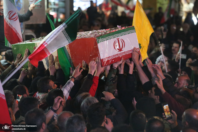 مراسم وداع و تشییع پیکر مطهر فرمانده یگان ویژه فاتحین  سردار سرتیپ پاسدار شهید محمد علی فتحعلی زاده و‌ هم رزمانش