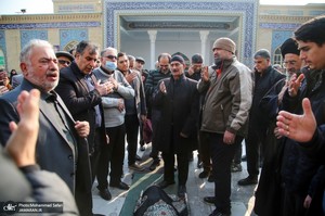 مراسم تشییع و خاکسپاری پدر دکتر جوادی یگانه