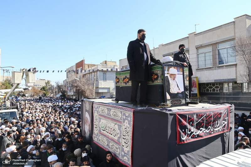 مراسم تشییع آیت الله العظمی صافی گلپایگانی (ره) در قم -1